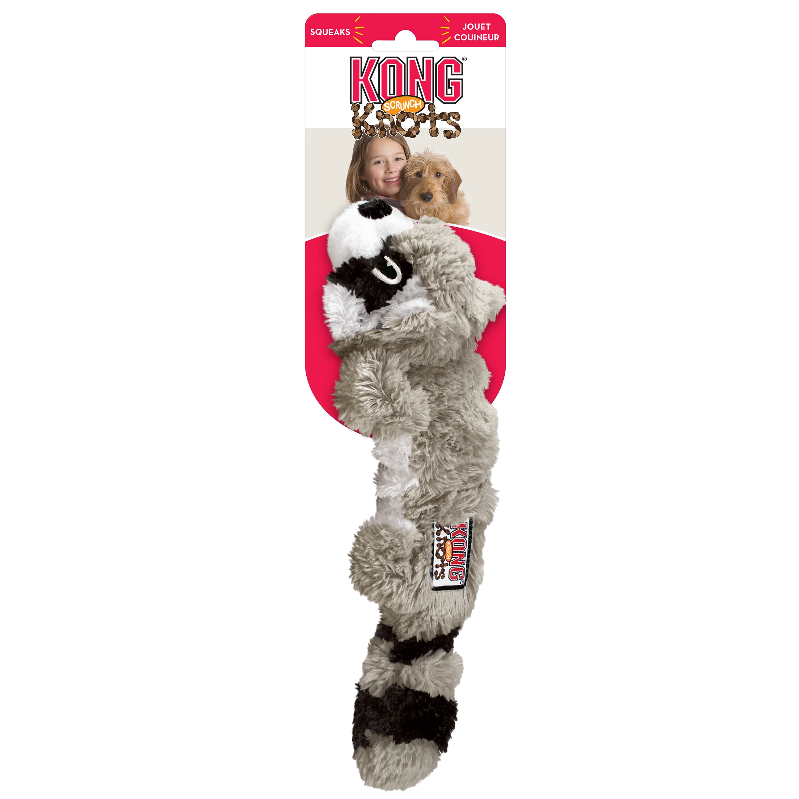 20% OFF: Kong® Scrunch Knots Racoon Dog Toy