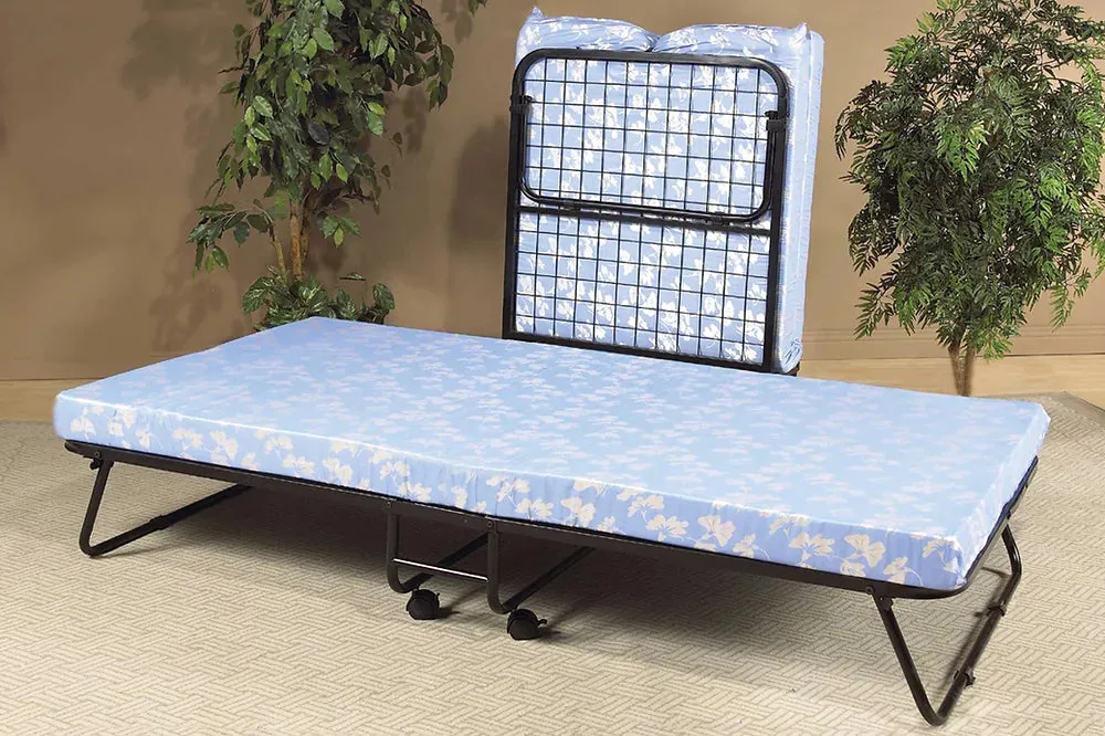 39" Portable Metal Folding Bed & Foam Mattress - Model #381