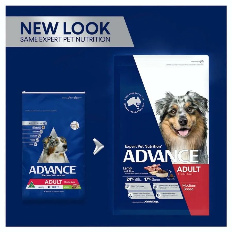 Advance Medium Breed Lamb And Rice Dry Dog Food 20kg