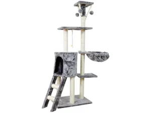 Cat Tree & Scratching Grey Dark Grey Beige 50*36*138