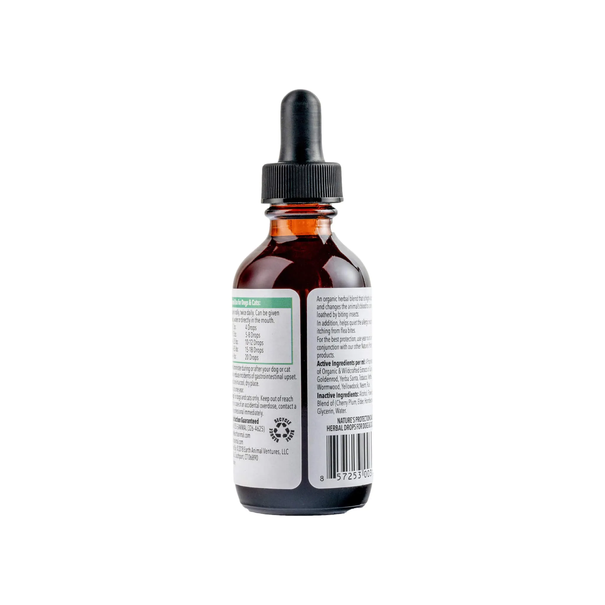 Earth Animal Nature's Protection Daily Herbal Flea & Tick Drops for Dogs & Cats