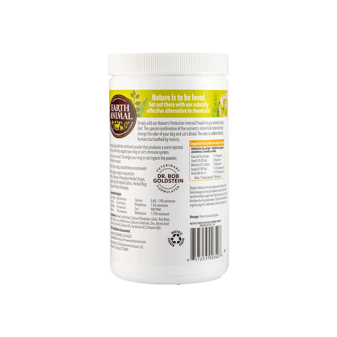 Earth Animal Nature's Protection Daily Internal Powder for Dogs & Cats