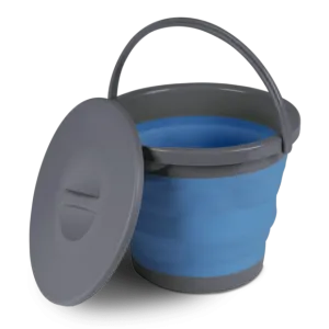 Kampa Collapsible 5L Bucket with Lid Blue