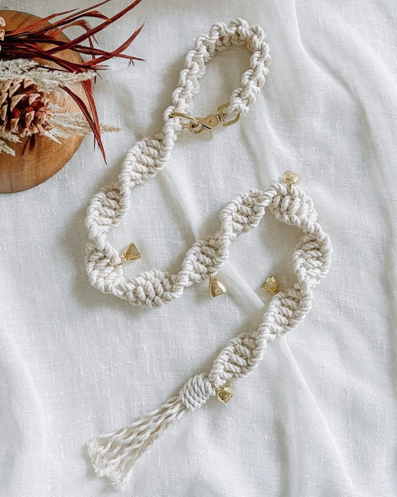 Macrame Dog Potty Bells (Made in the USA)
