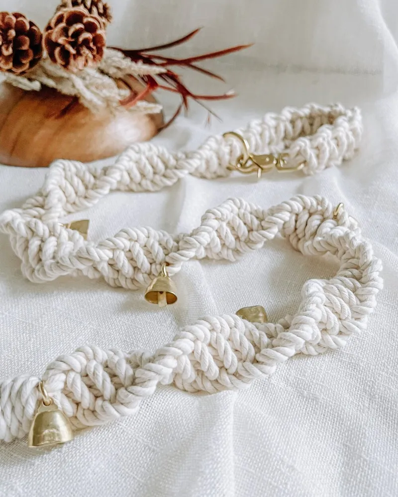Macrame Dog Potty Bells (Made in the USA)