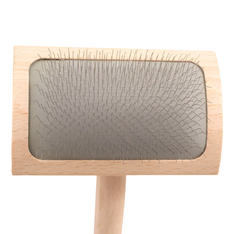Mark Curved Back Medium Slicker Brush by Chris Christensen