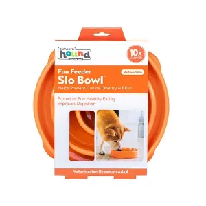 Outward Hound Fun Feeder Swirl Orange