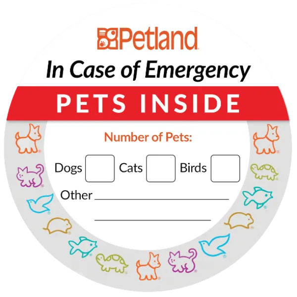 Pet Emergency Sticker