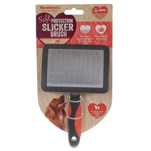 Rosewood | Dog Grooming | Soft Protection Slicker Brush - Large