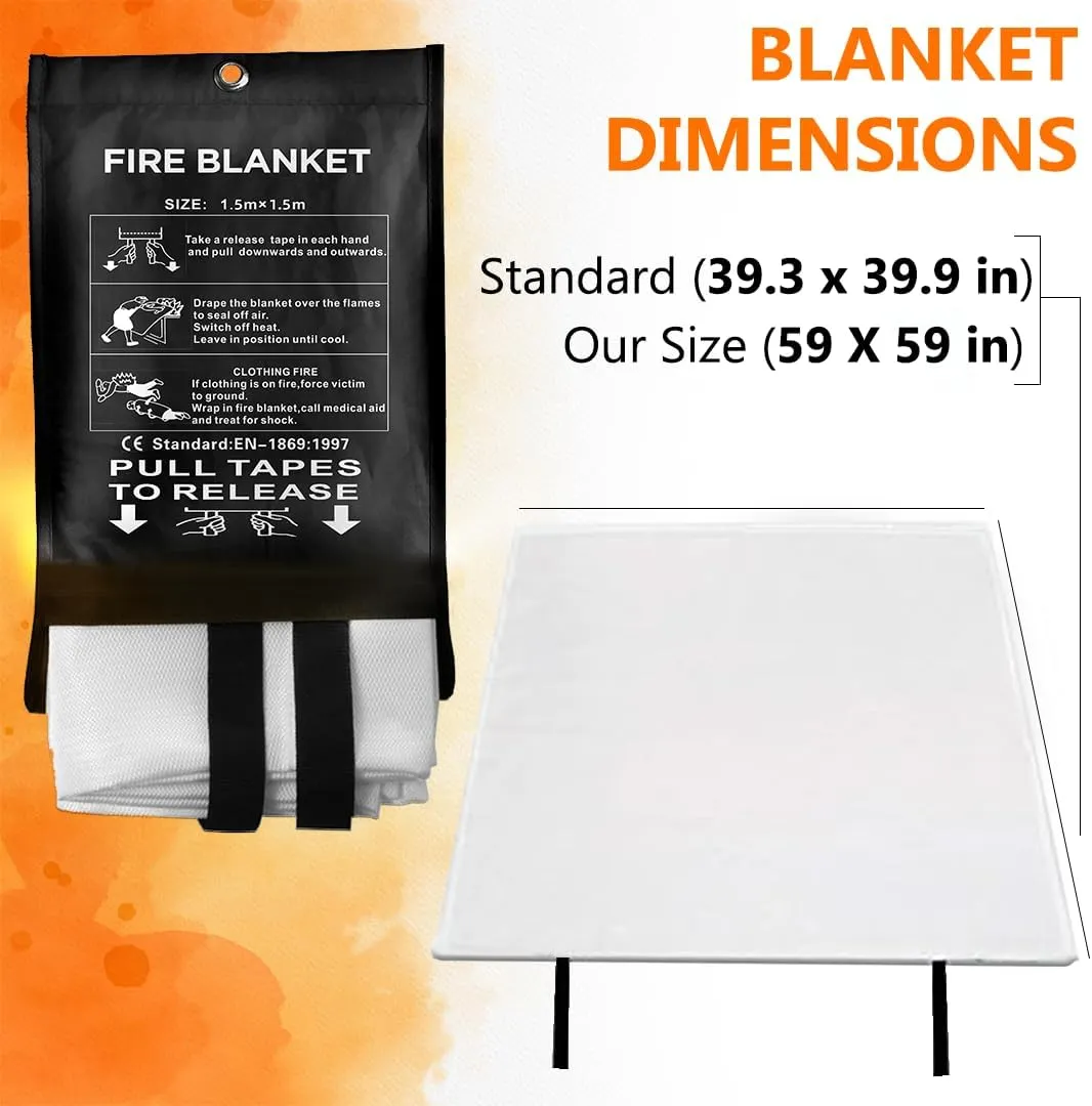 SAFECASTLE Fire Blanket Emergency Survival Kit