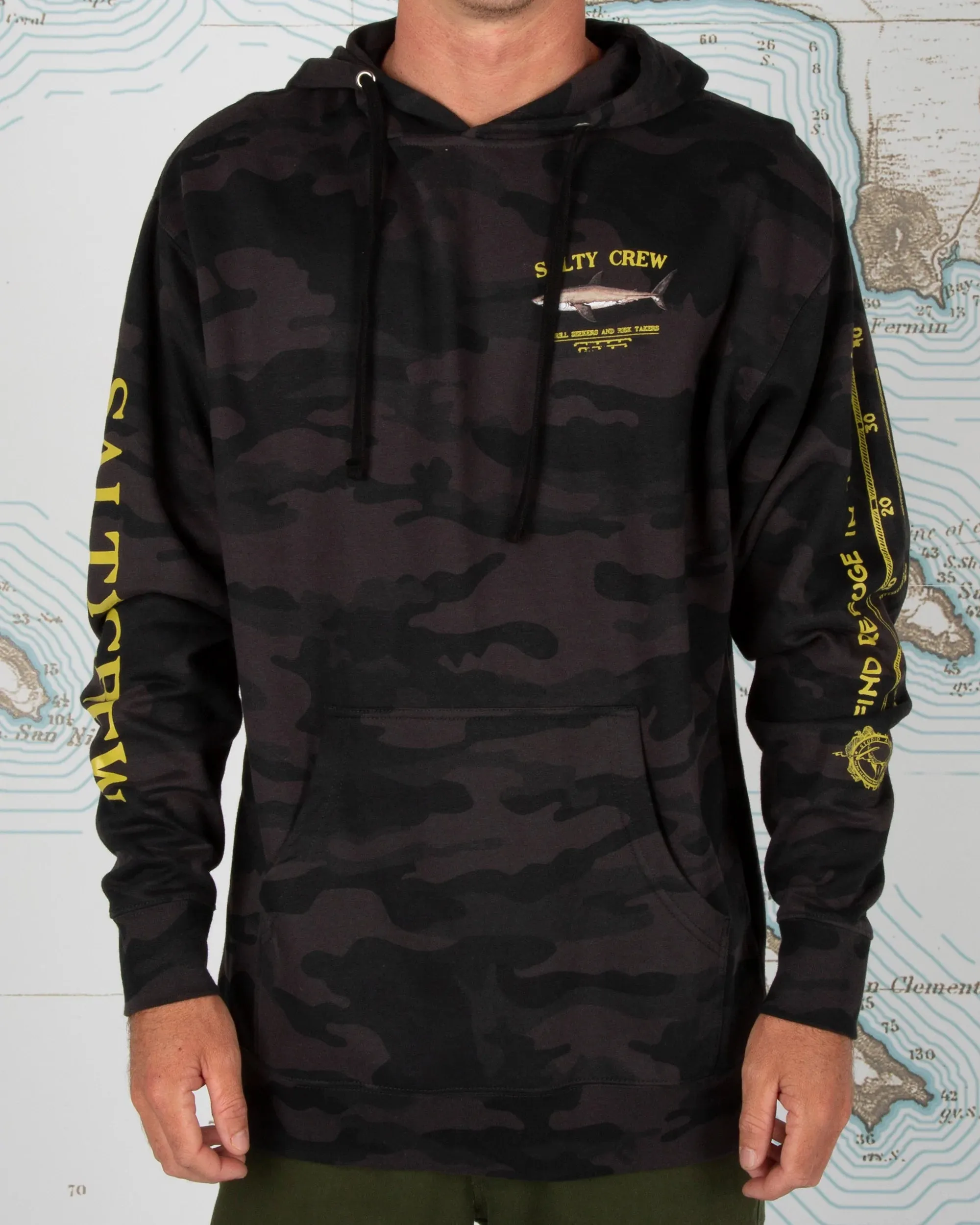 Salty Crew Mens Bruce Hood Fleece