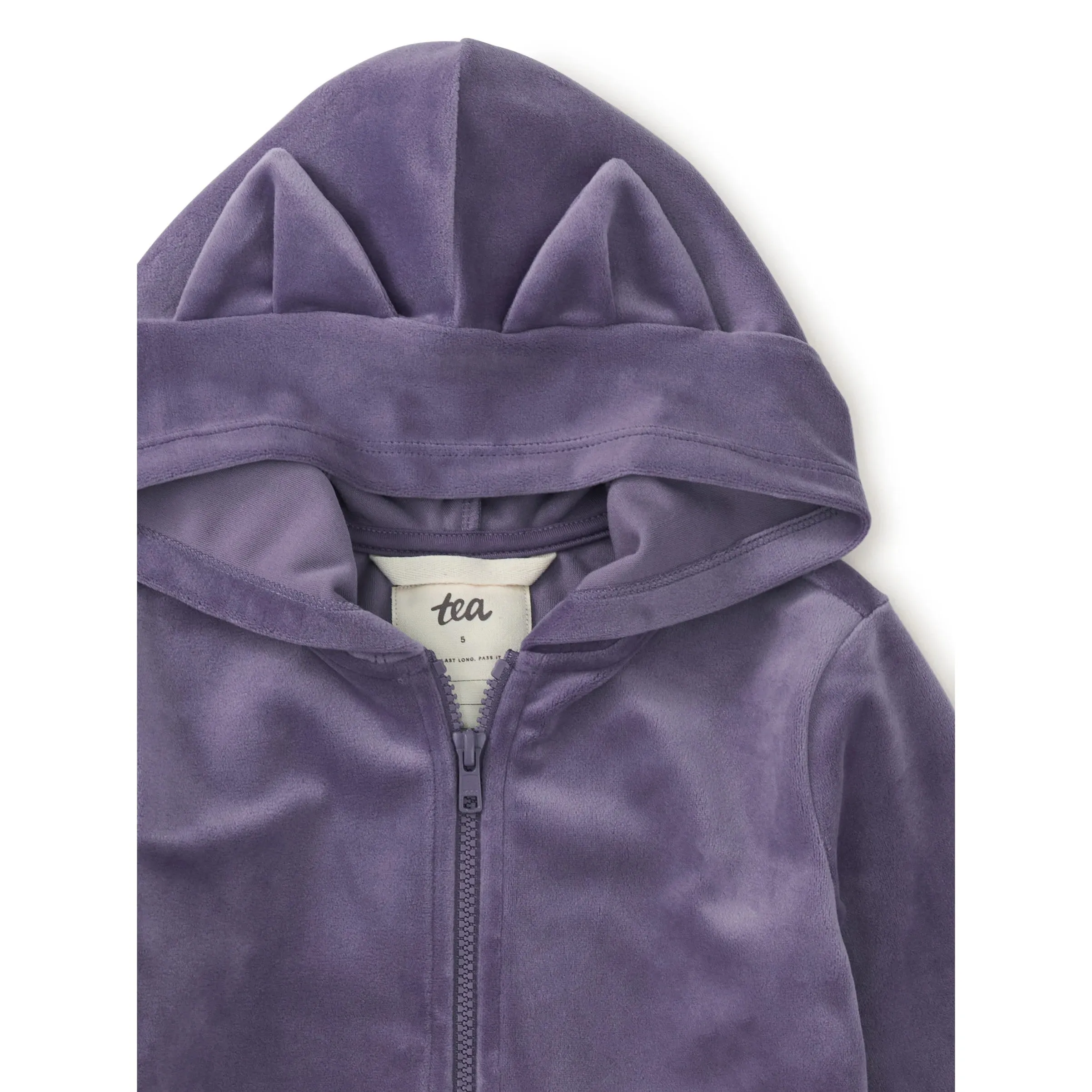 Shadow Cat Ears Velour Hoodie
