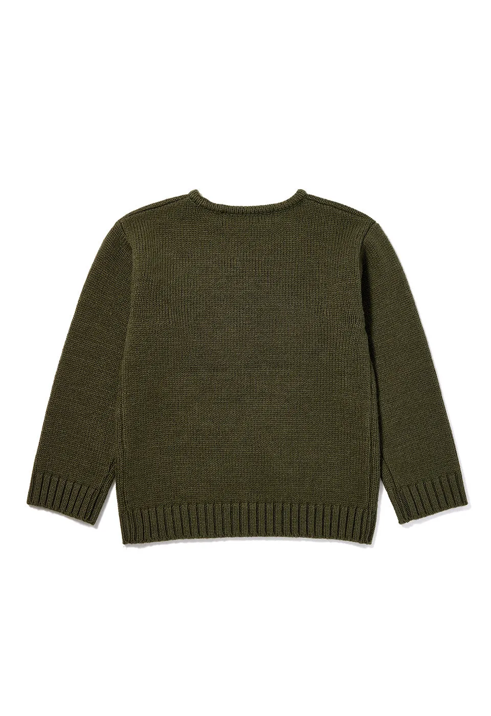 Shaggy Jacquard Dog Sweater