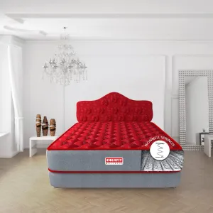 SLEEPSPA by COIRFIT Euphoria Normal Top 8' Inch Double Size Bonell Spring Mattress with 6 Year Warranty | Orthopedic Pro - Doctor Recommended | PU Foam for Better Support & Comfort (78X48X8, RED)