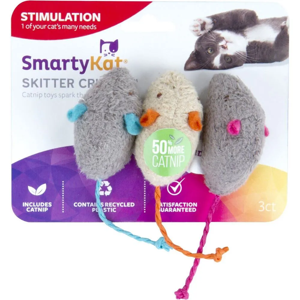 SmartyKat Skitter Critters Catnip Mice Cat Toy