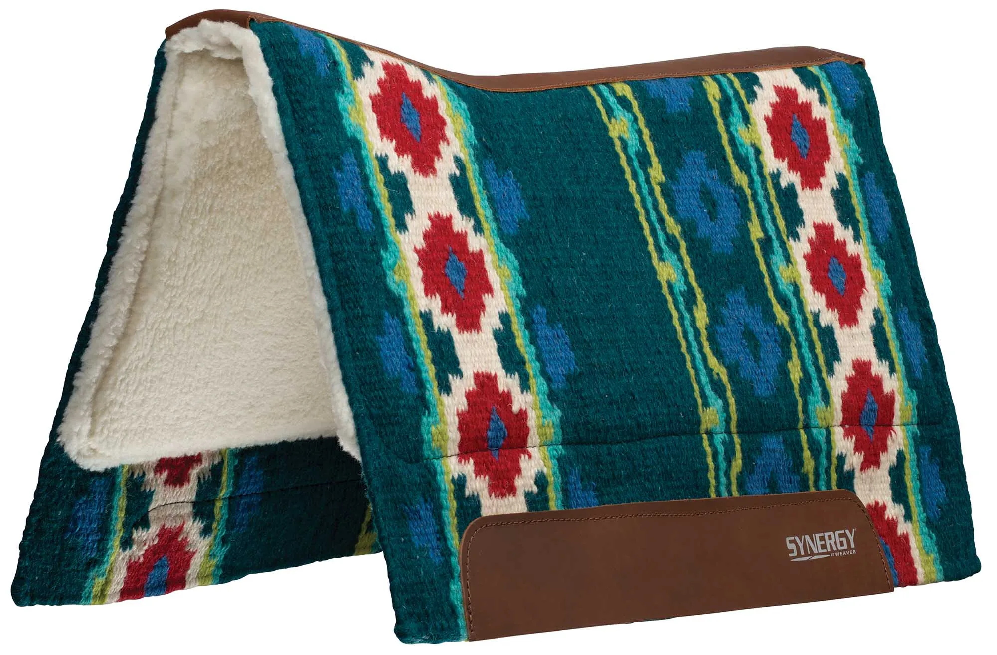 Synergy Contoured Performance Saddle Pad, Merino Fleece Lined, 33"x38", Odyssey