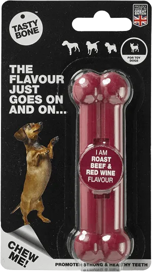 TASTY NYLON CHEWING FLAVOUR BONES FOR TOY DOGS