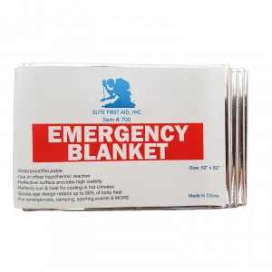 Ultralight Compact Emergency Blanket - Silver, 52" x 82"