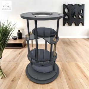 WLO® Gray Ocean Gate Modern Cat Tree