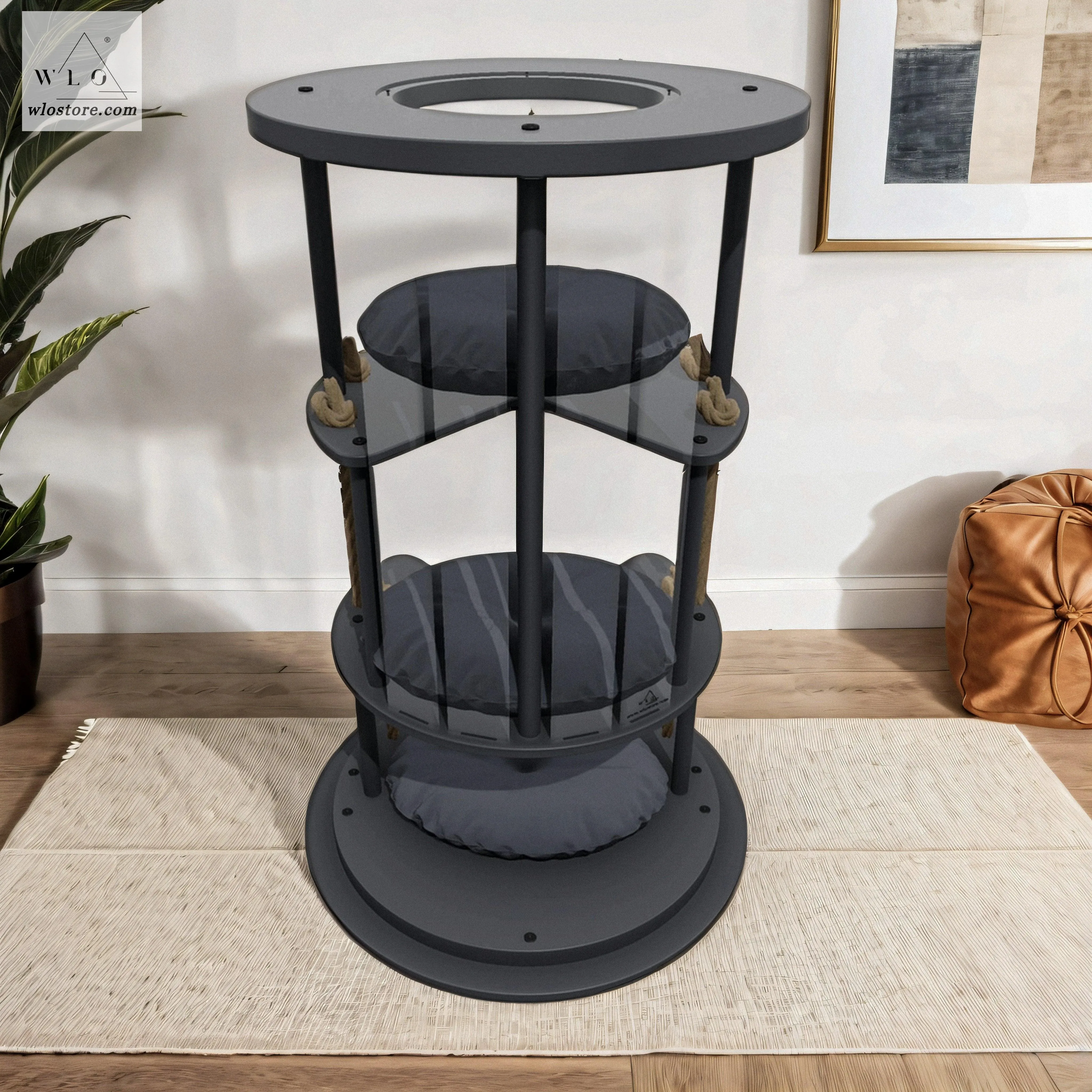 WLO® Gray Ocean Gate Modern Cat Tree