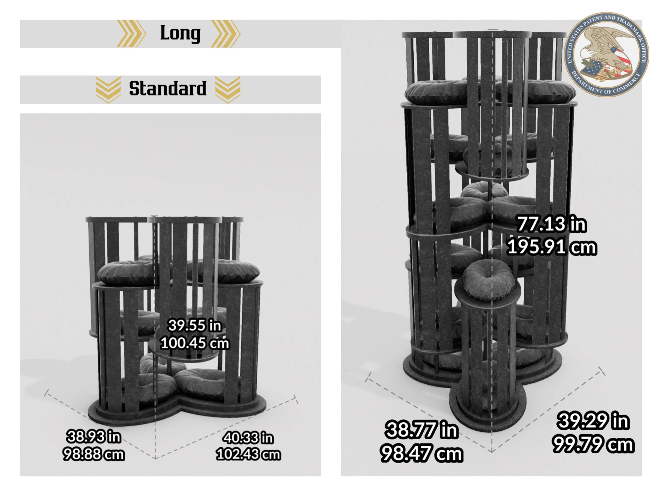 WLO® Propeller Modern Cat Tree