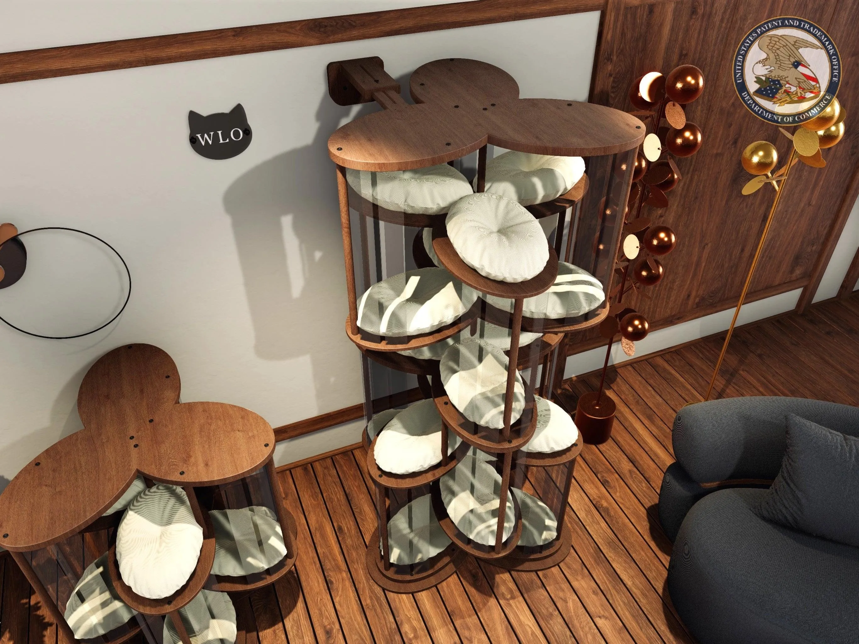 WLO® Propeller Modern Cat Tree