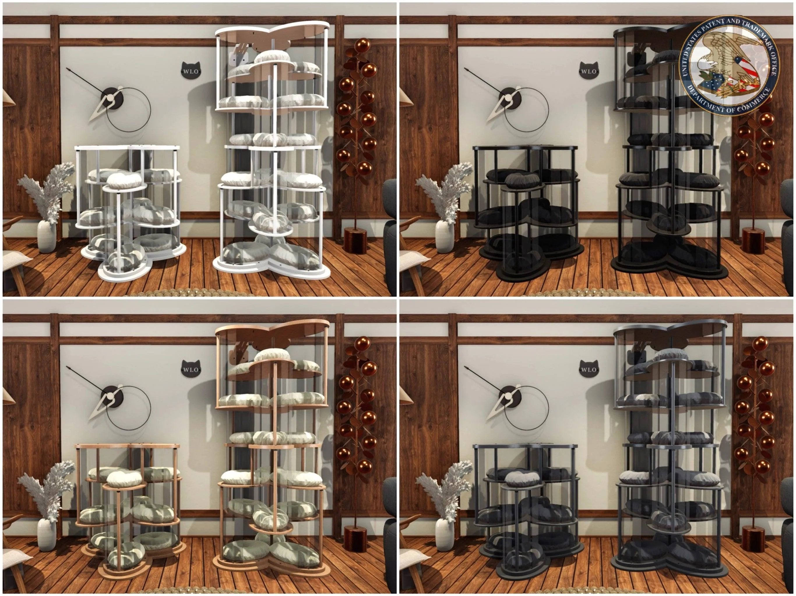 WLO® Propeller Modern Cat Tree