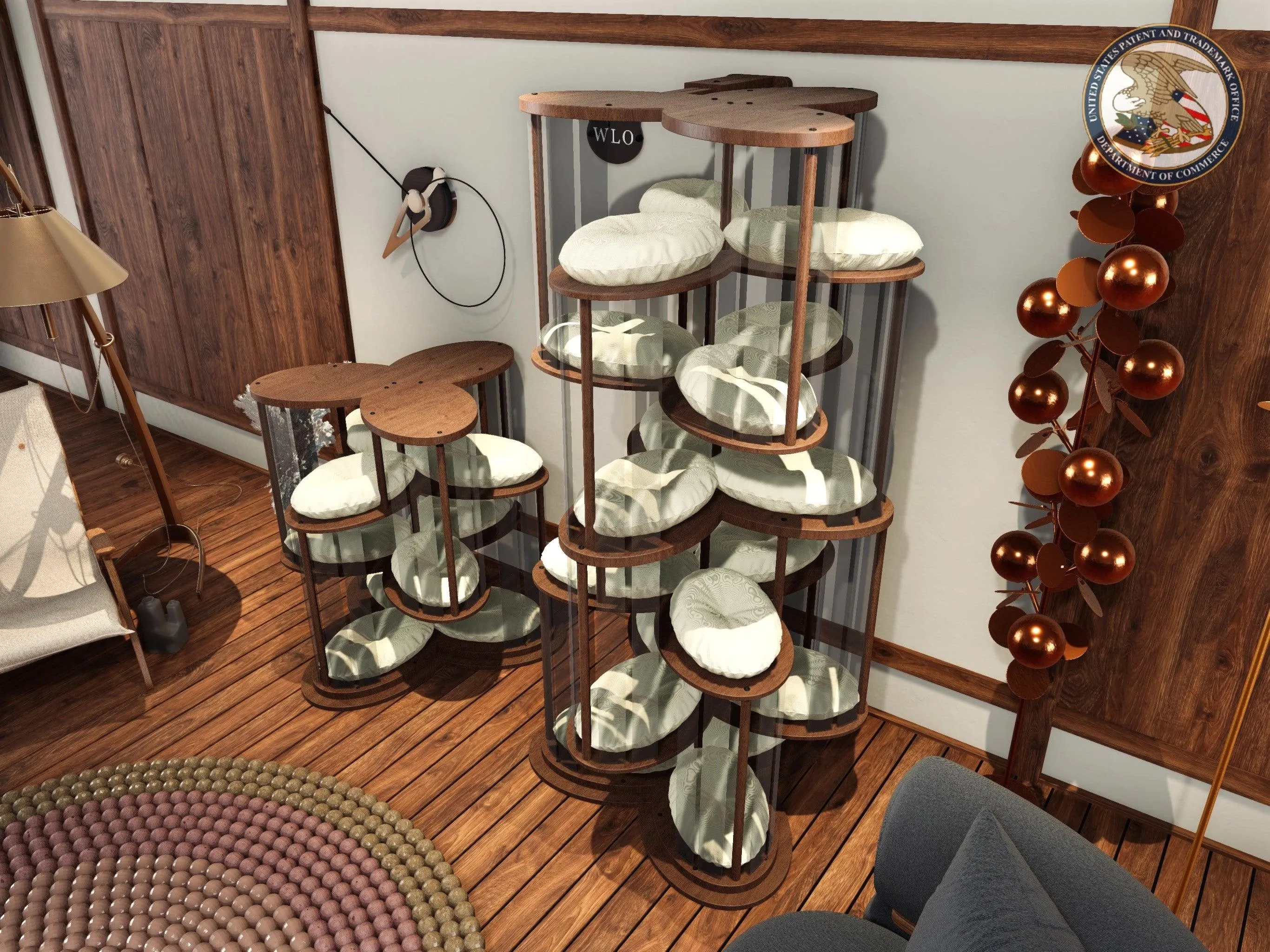 WLO® Propeller Modern Cat Tree