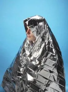 World Famous Emergency Foil Blanket, 80" x 52".