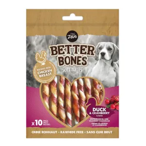 Zeus Better Bones - Duck and Cranberry Chicken Wrapped Twists