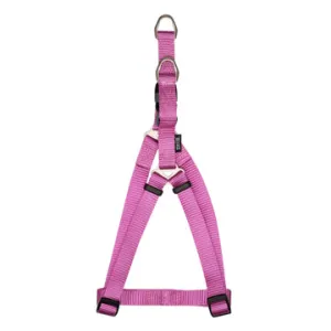 Zeus Nylon Step-In Dog Harness - Fuchsia - Small - 1 cm x 33 cm-45 cm (3-8in x 13in-18in)